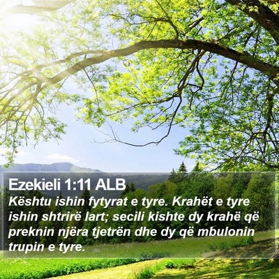Ezekieli 1:11 ALB Bible Verse Image