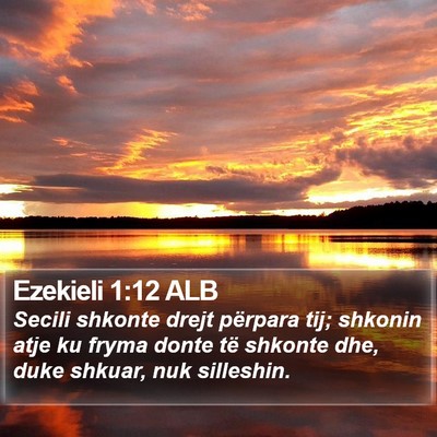 Ezekieli 1:12 ALB Bible Verse Image