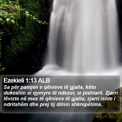 Ezekieli 1:13 ALB Bible Verse Image