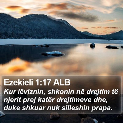 Ezekieli 1:17 ALB Bible Verse Image