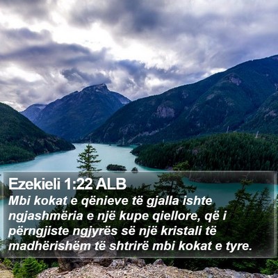 Ezekieli 1:22 ALB Bible Verse Image