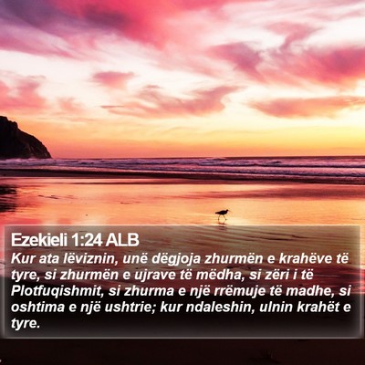 Ezekieli 1:24 ALB Bible Verse Image