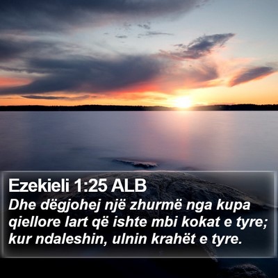 Ezekieli 1:25 ALB Bible Verse Image