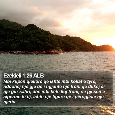 Ezekieli 1:26 ALB Bible Verse Image