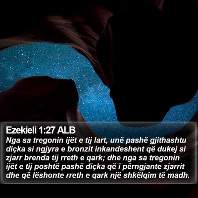 Ezekieli 1:27 ALB Bible Verse Image