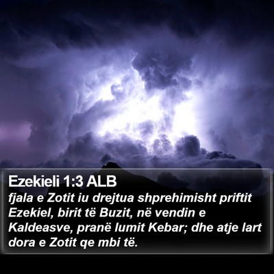 Ezekieli 1:3 ALB Bible Verse Image