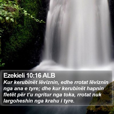 Ezekieli 10:16 ALB Bible Verse Image