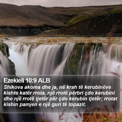 Ezekieli 10:9 ALB Bible Verse Image