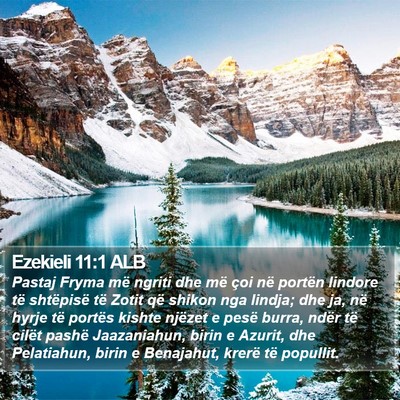 Ezekieli 11:1 ALB Bible Verse Image