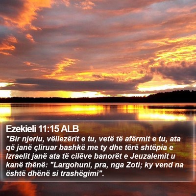 Ezekieli 11:15 ALB Bible Verse Image