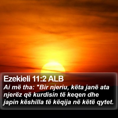 Ezekieli 11:2 ALB Bible Verse Image