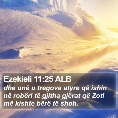 Ezekieli 11:25 ALB Bible Verse Image