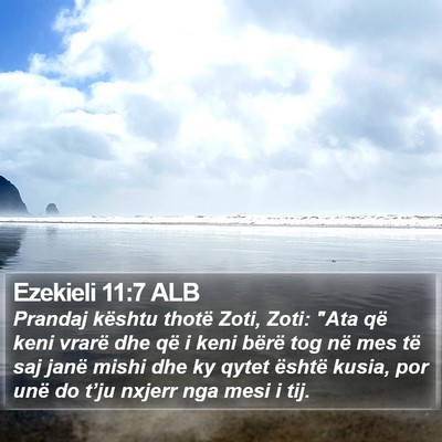 Ezekieli 11:7 ALB Bible Verse Image