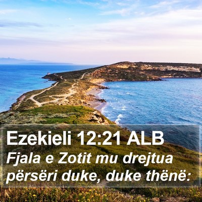 Ezekieli 12:21 ALB Bible Verse Image