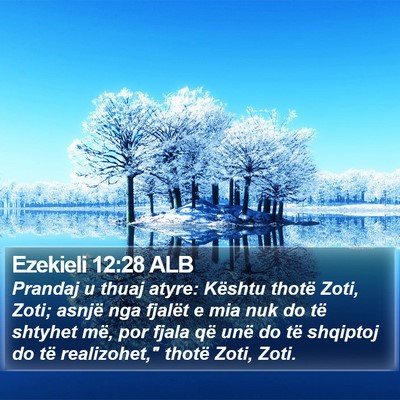 Ezekieli 12:28 ALB Bible Verse Image