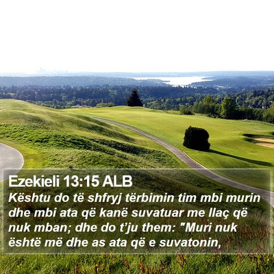 Ezekieli 13:15 ALB Bible Verse Image