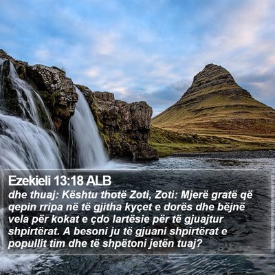 Ezekieli 13:18 ALB Bible Verse Image