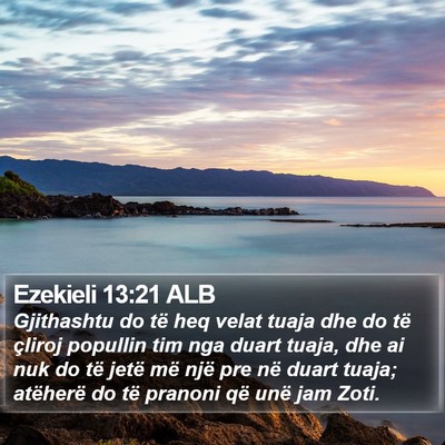 Ezekieli 13:21 ALB Bible Verse Image
