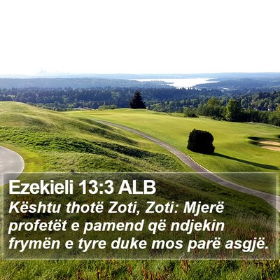 Ezekieli 13:3 ALB Bible Verse Image