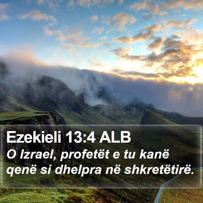 Ezekieli 13:4 ALB Bible Verse Image