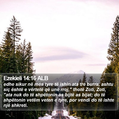 Ezekieli 14:16 ALB Bible Verse Image