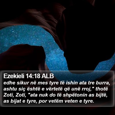 Ezekieli 14:18 ALB Bible Verse Image
