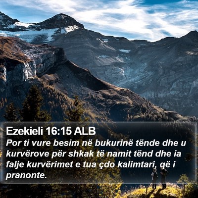 Ezekieli 16:15 ALB Bible Verse Image