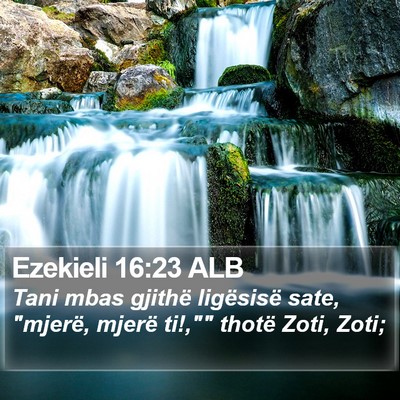Ezekieli 16:23 ALB Bible Verse Image
