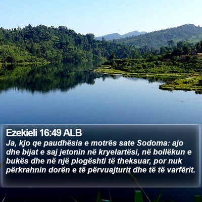 Ezekieli 16:49 ALB Bible Verse Image