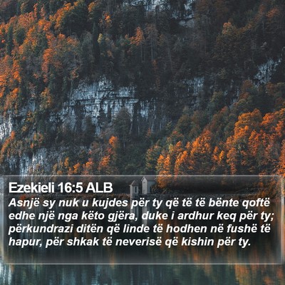Ezekieli 16:5 ALB Bible Verse Image