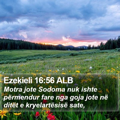 Ezekieli 16:56 ALB Bible Verse Image