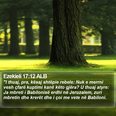 Ezekieli 17:12 ALB Bible Verse Image