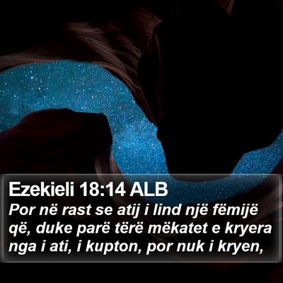 Ezekieli 18:14 ALB Bible Verse Image