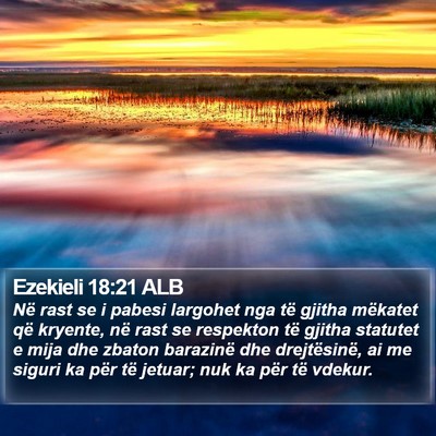 Ezekieli 18:21 ALB Bible Verse Image