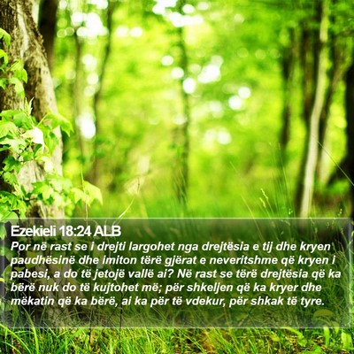 Ezekieli 18:24 ALB Bible Verse Image