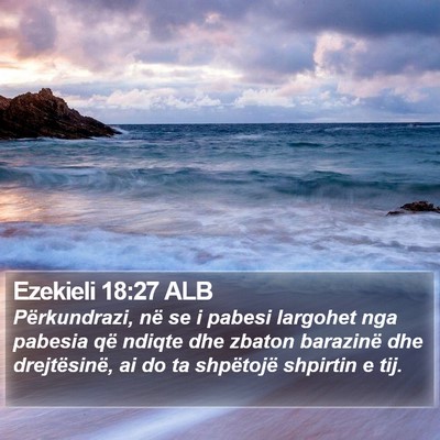 Ezekieli 18:27 ALB Bible Verse Image