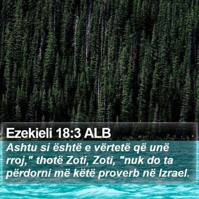Ezekieli 18:3 ALB Bible Verse Image