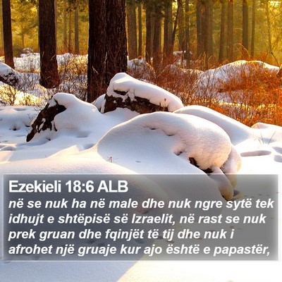 Ezekieli 18:6 ALB Bible Verse Image