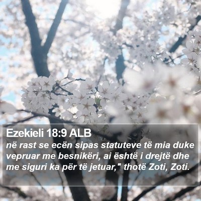 Ezekieli 18:9 ALB Bible Verse Image