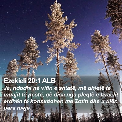 Ezekieli 20:1 ALB Bible Verse Image
