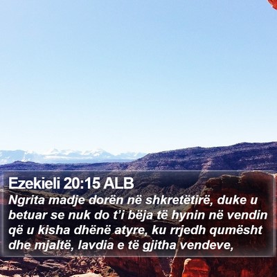 Ezekieli 20:15 ALB Bible Verse Image