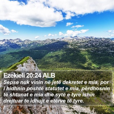 Ezekieli 20:24 ALB Bible Verse Image