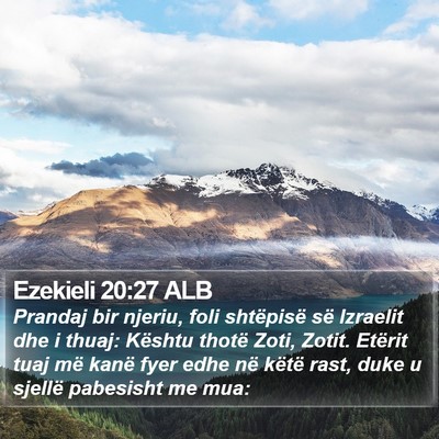 Ezekieli 20:27 ALB Bible Verse Image
