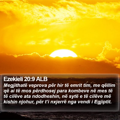 Ezekieli 20:9 ALB Bible Verse Image