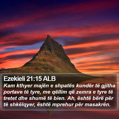 Ezekieli 21:15 ALB Bible Verse Image