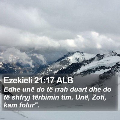Ezekieli 21:17 ALB Bible Verse Image