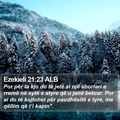 Ezekieli 21:23 ALB Bible Verse Image