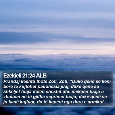 Ezekieli 21:24 ALB Bible Verse Image