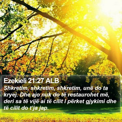 Ezekieli 21:27 ALB Bible Verse Image