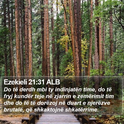 Ezekieli 21:31 ALB Bible Verse Image